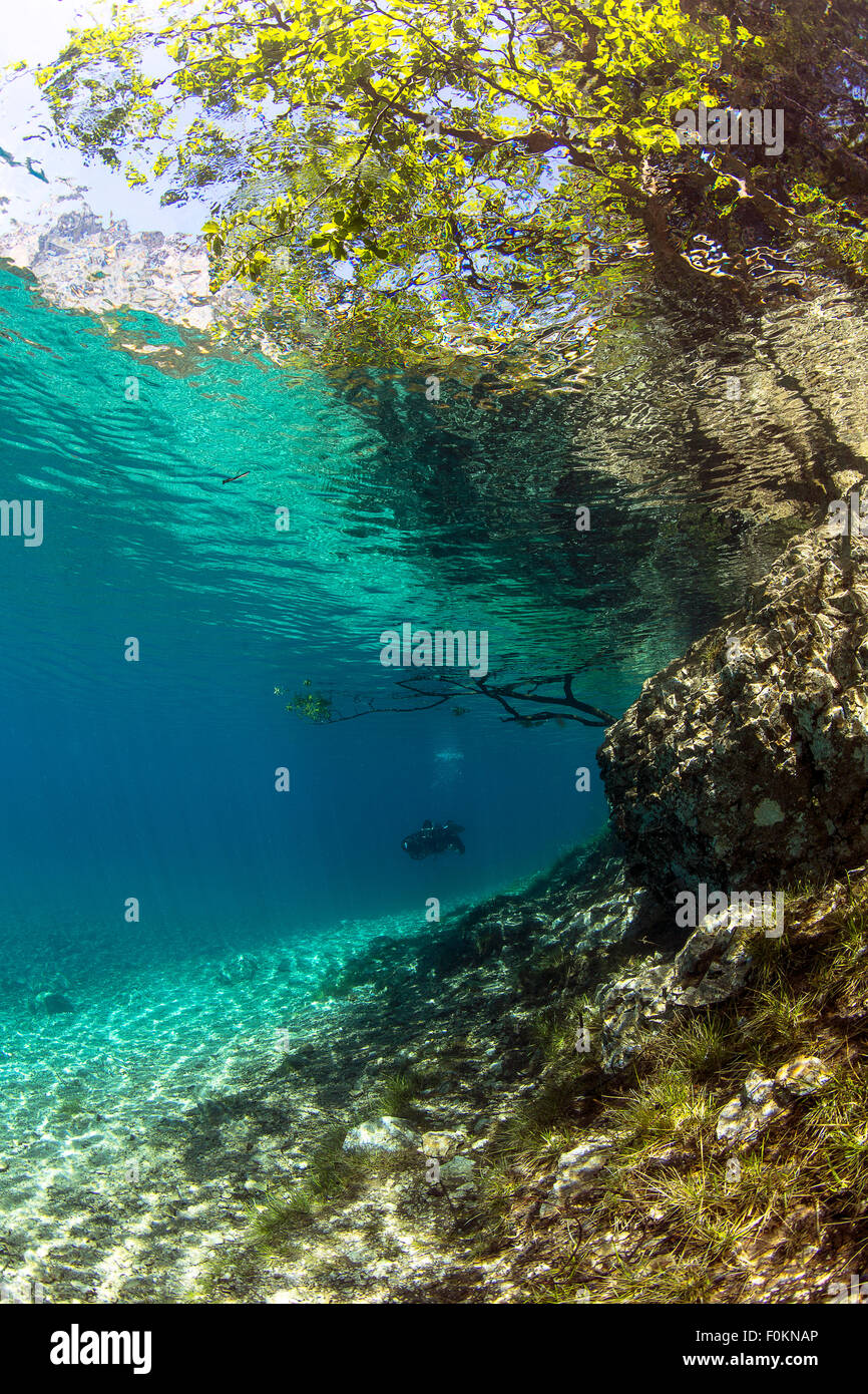 L'Austria, la Stiria, Tragoess, lago Gruener vedere Foto Stock