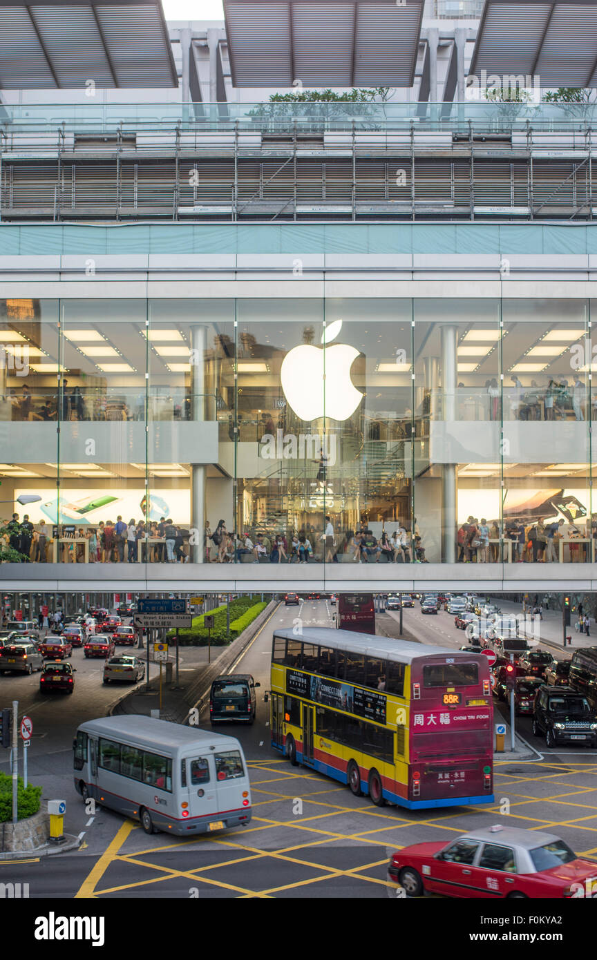 Apple Store, IFC Mall, Hong Kong Foto Stock