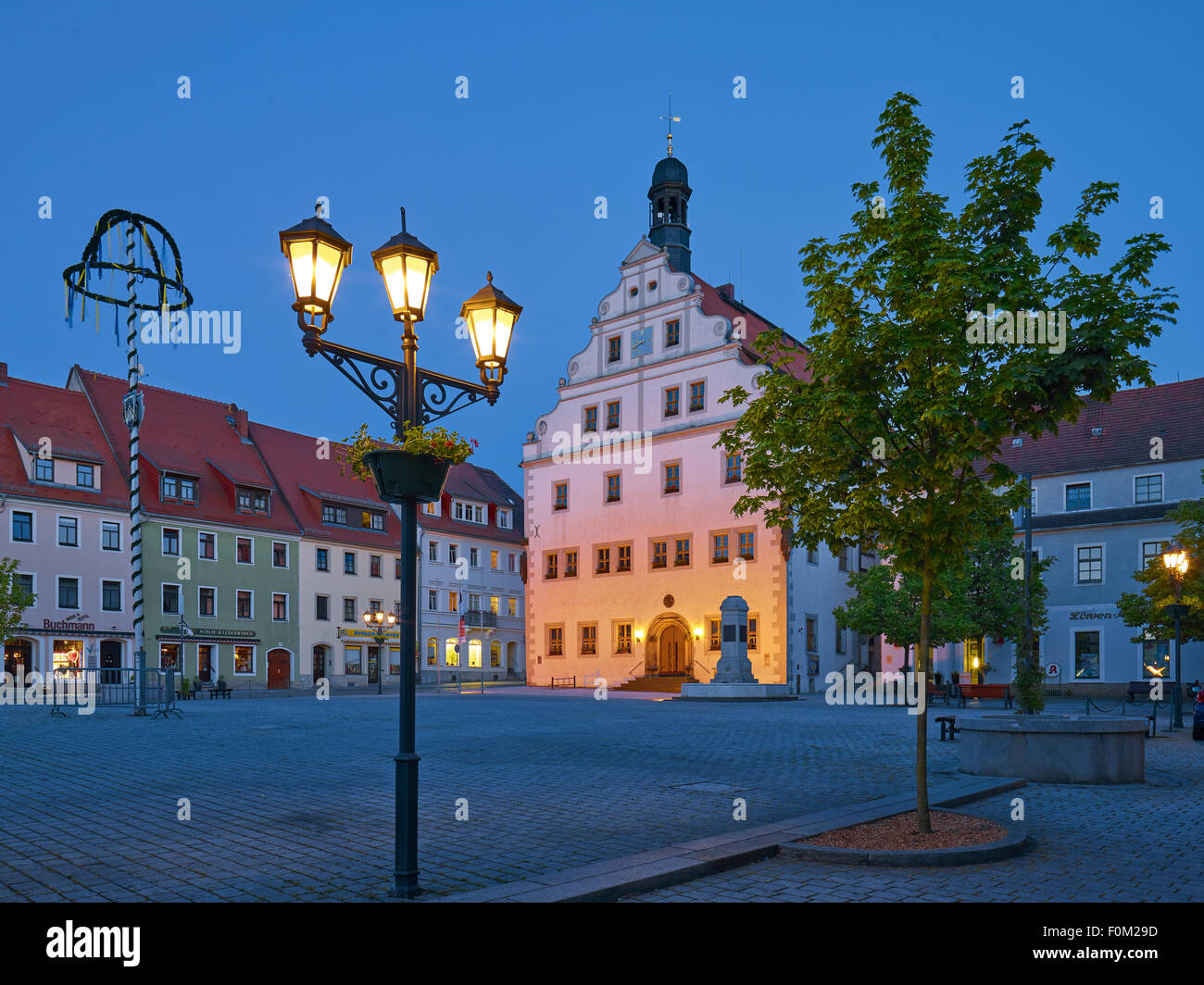 Town Hall a Dippoldiswalde, Germania Foto Stock