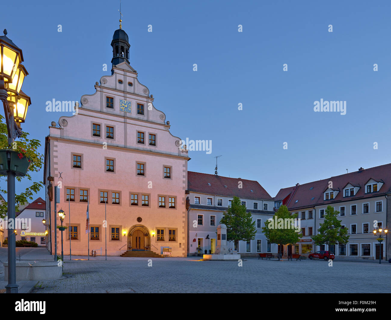 Town Hall a Dippoldiswalde, Germania Foto Stock