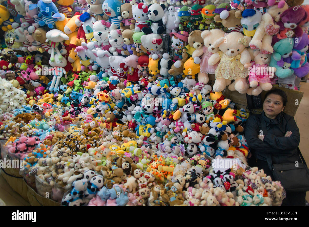 Il giocattolo di peluche shop ad Hanoi, Vietnam Foto Stock