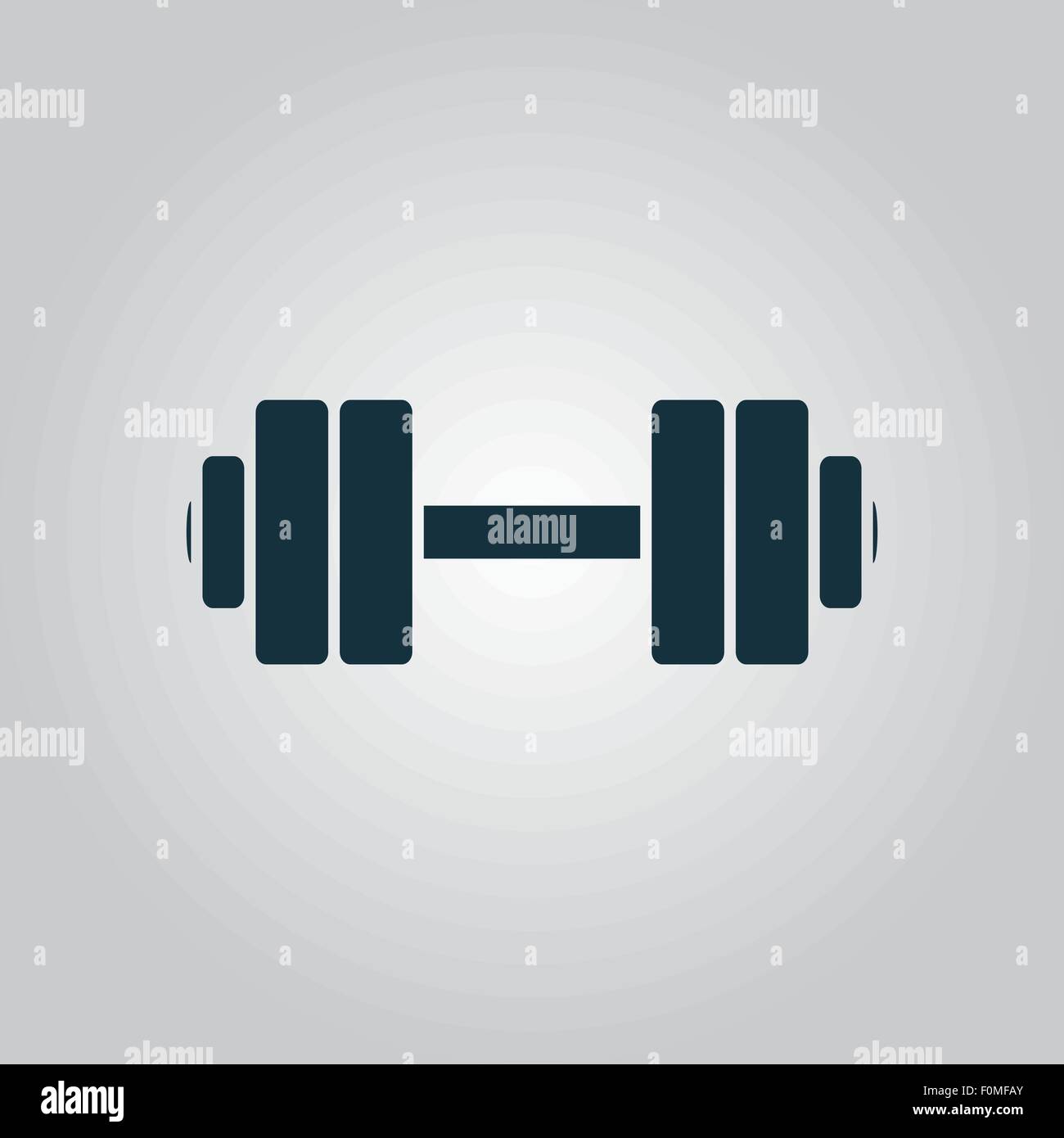 Dumbbell icona vettore Illustrazione Vettoriale