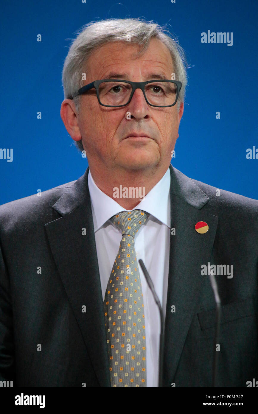 Jean Claude Juncker - Treffen des " Tavola rotonda europea degli industriali ERT', Bundeskanzleramt, 1. Juni 2015, Berlino. Foto Stock