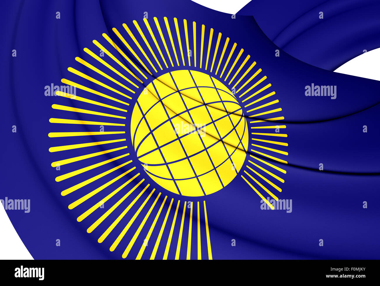 Commonwealth delle Nazioni 3D bandiera. Close up. Foto Stock