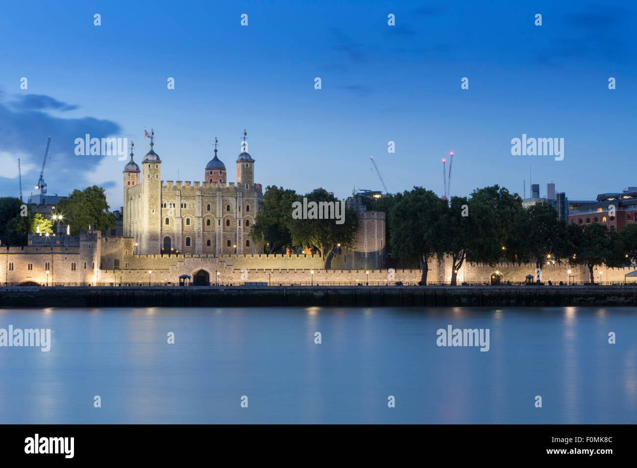 La Torre di Londra, London castello, palazzo reale e prigione medievale a Londra in Inghilterra Foto Stock