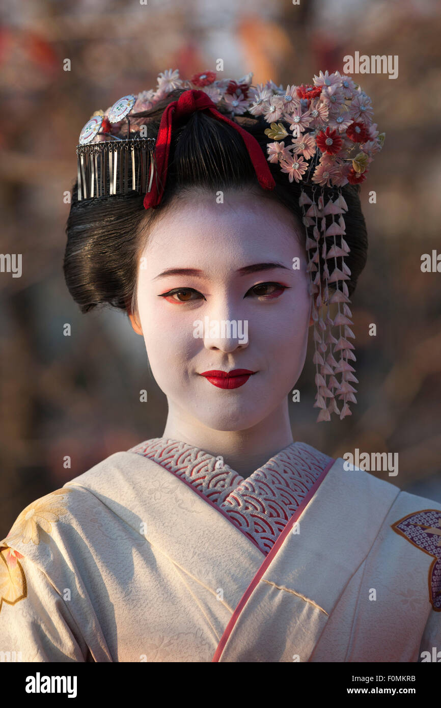 Geisha giapponese, Kyoto, Giappone, Asia Foto Stock