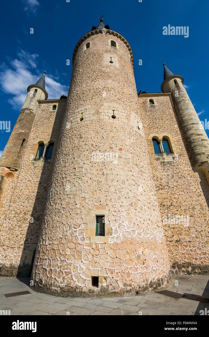 Torre a posteriori e Alcazar of Segovia, Spagna Foto Stock