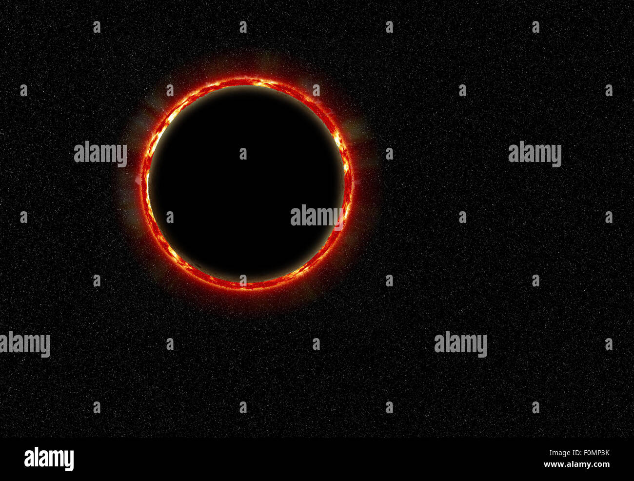 Eclissi solare Foto Stock