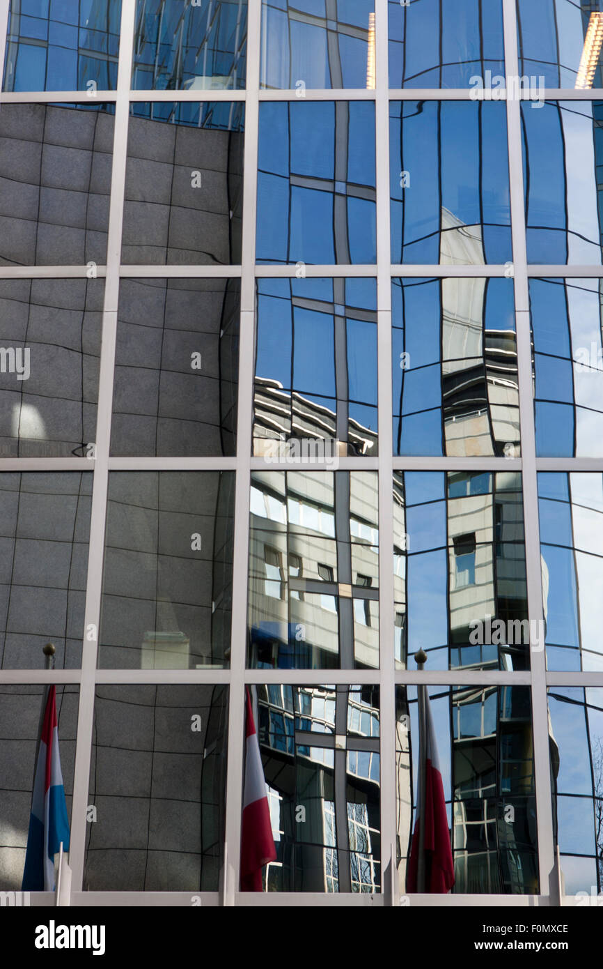 Il quartiere degli affari di Bruxelles, capitale d' Europa Foto Stock