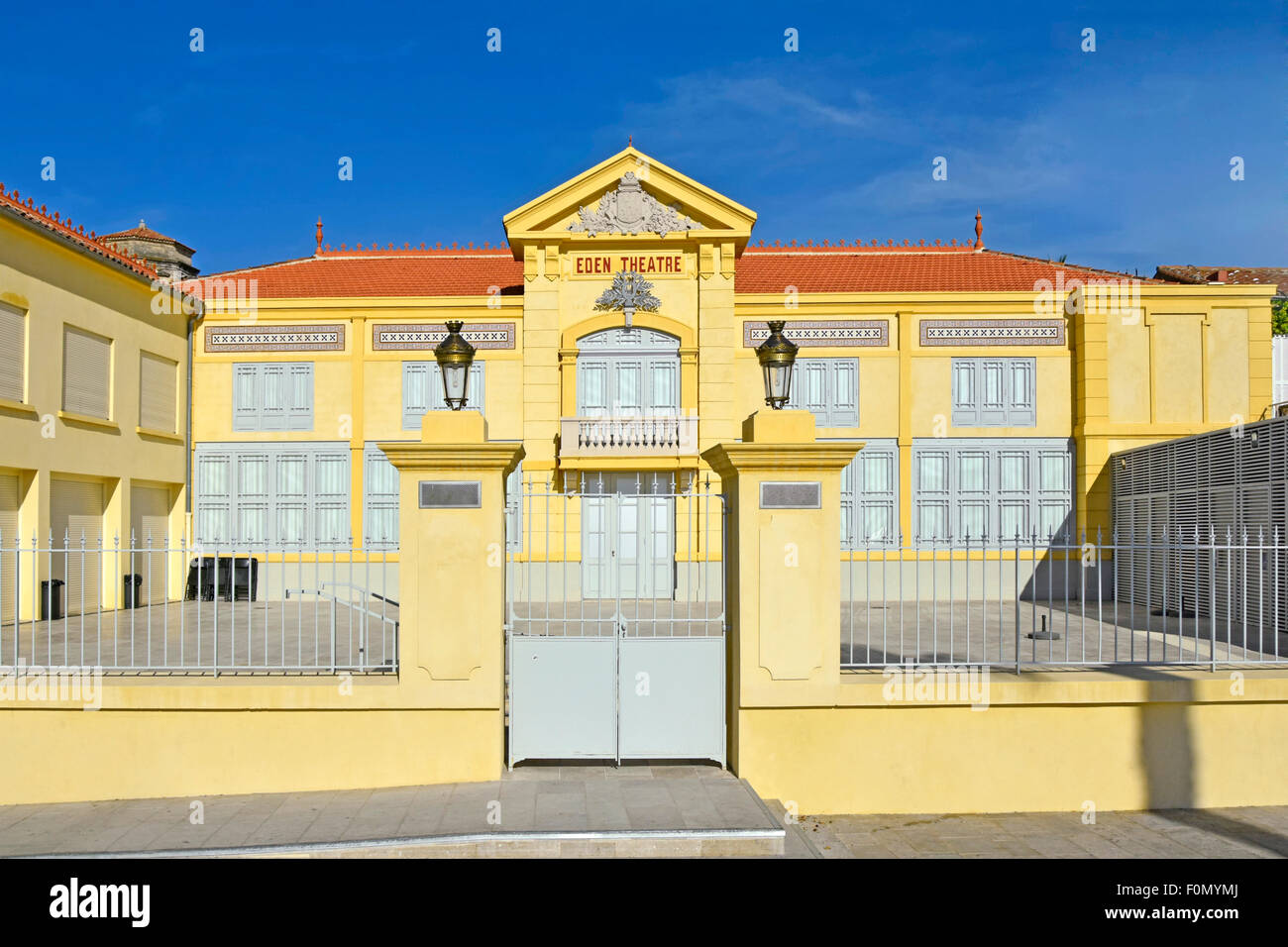 La Ciotat restaurato Eden Theatre sostiene di essere il più antico cinema del mondo per mostrare spettacoli cinematografici comune a Bouches-du-Rhône, Francia UE Foto Stock