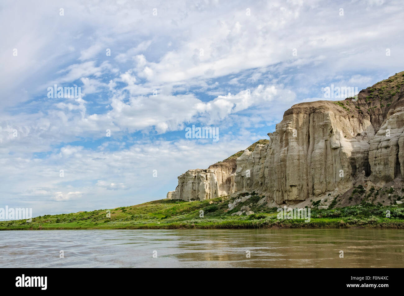 Parte superiore del Fiume Missouri si rompe il monumento nazionale, Montana. Foto Stock