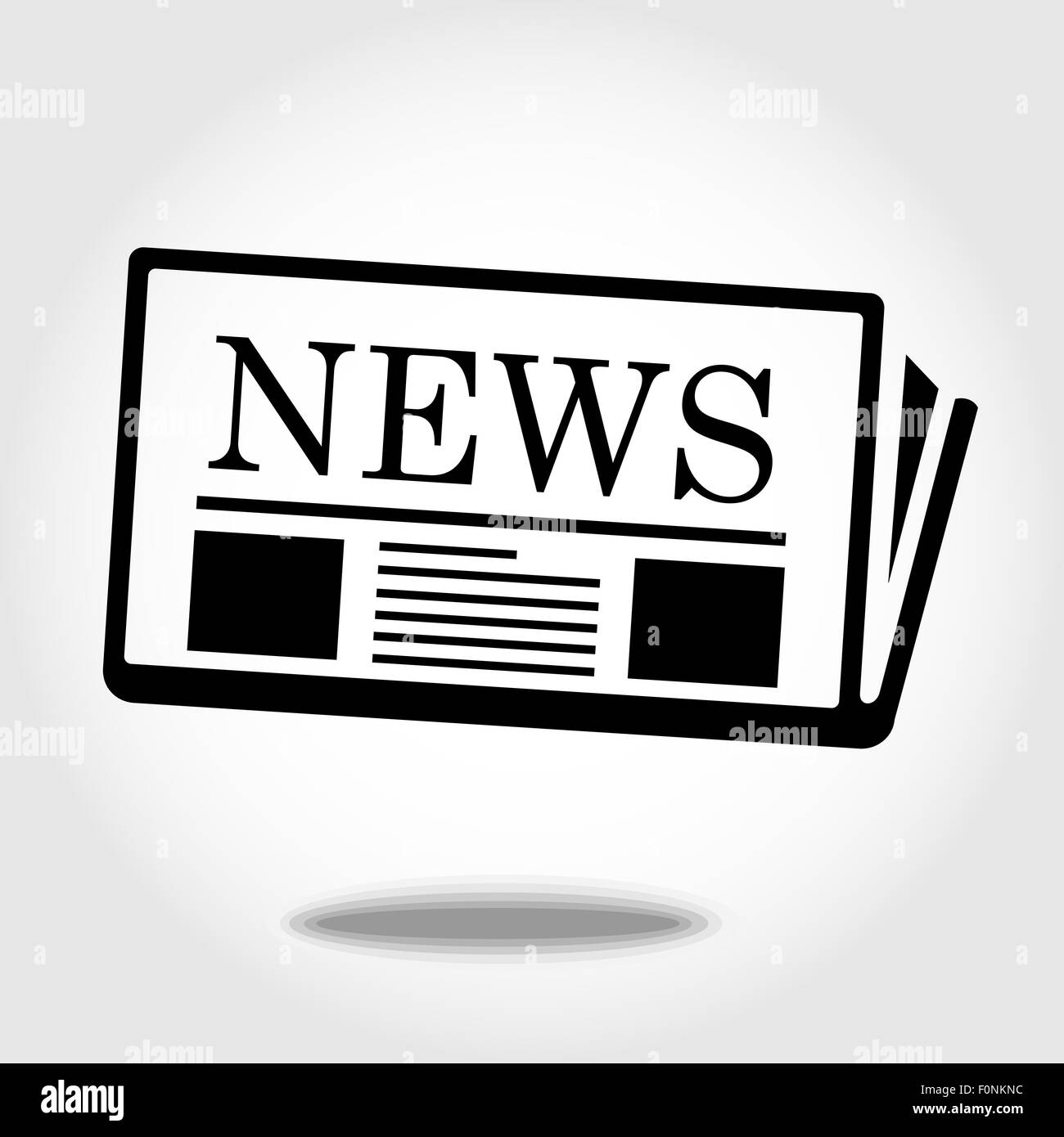 Icona di notizie Foto Stock