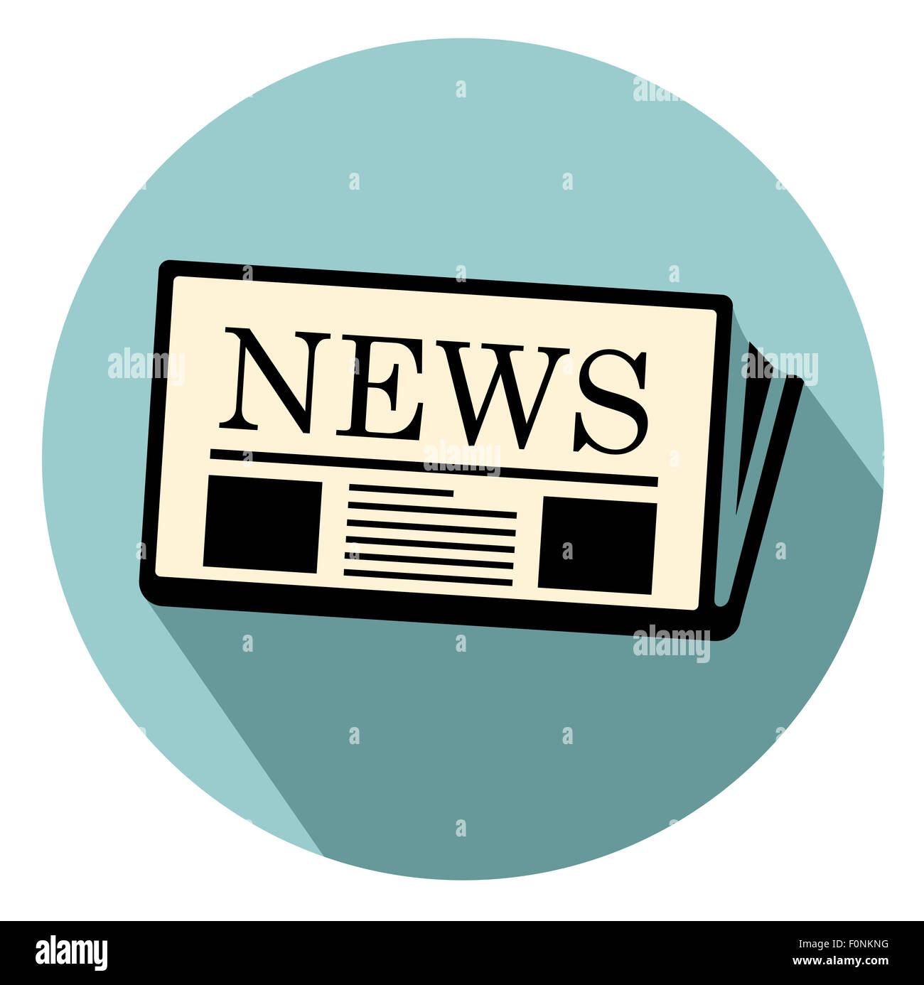 Icona di notizie Foto Stock