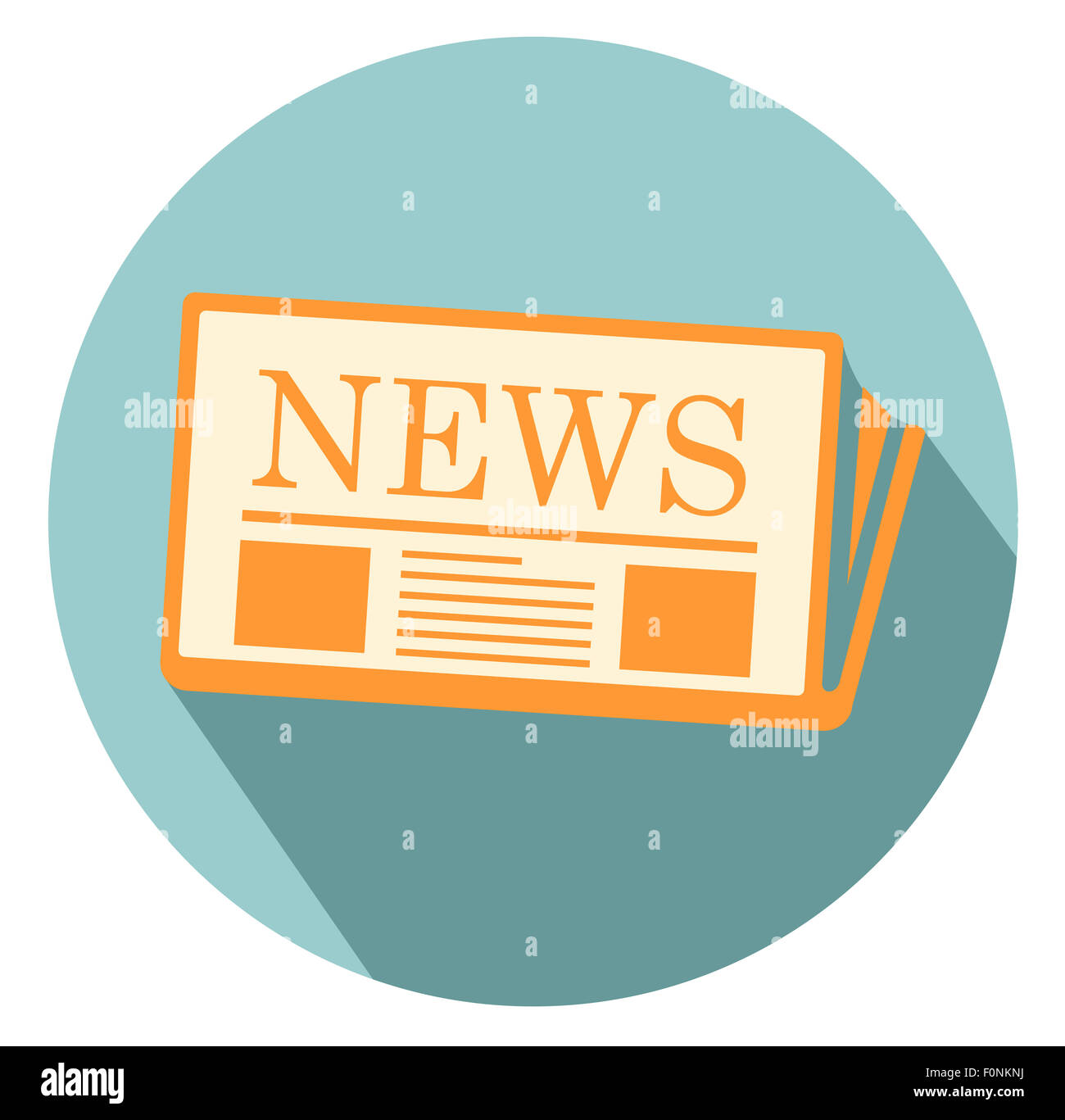 Icona di notizie Foto Stock