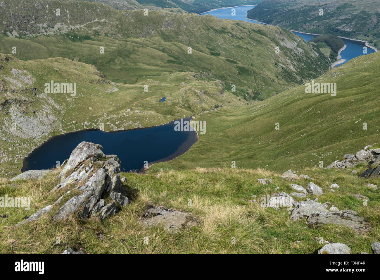Piccolo acqua e Scafell da Harter cadde Foto Stock