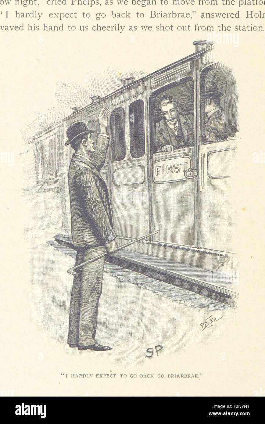 Immagine tratta da pagina 260 di "The Memoirs of Sherlock Holmes", che mostra l'iconico detective Sherlock Holmes in azione. Questa serie di brevi storie racconta il famoso detective che risolve casi complessi con il suo acuto intelletto. Foto Stock