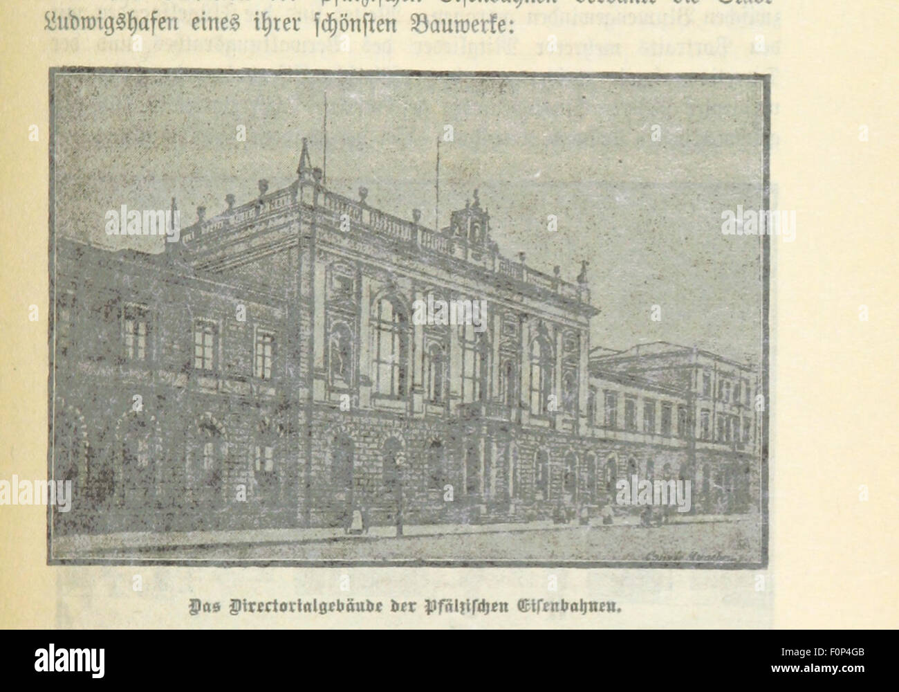 Immagine da pagina 145 di "Geschichte der Stadt Ludwigshafen am Rhein", un resoconto storico di Ludwigshafen, Germania, che copre la sua storia dalla sua fondazione fino al 1886. L'immagine mostra probabilmente un evento o sviluppo significativo nei primi anni della città. Foto Stock