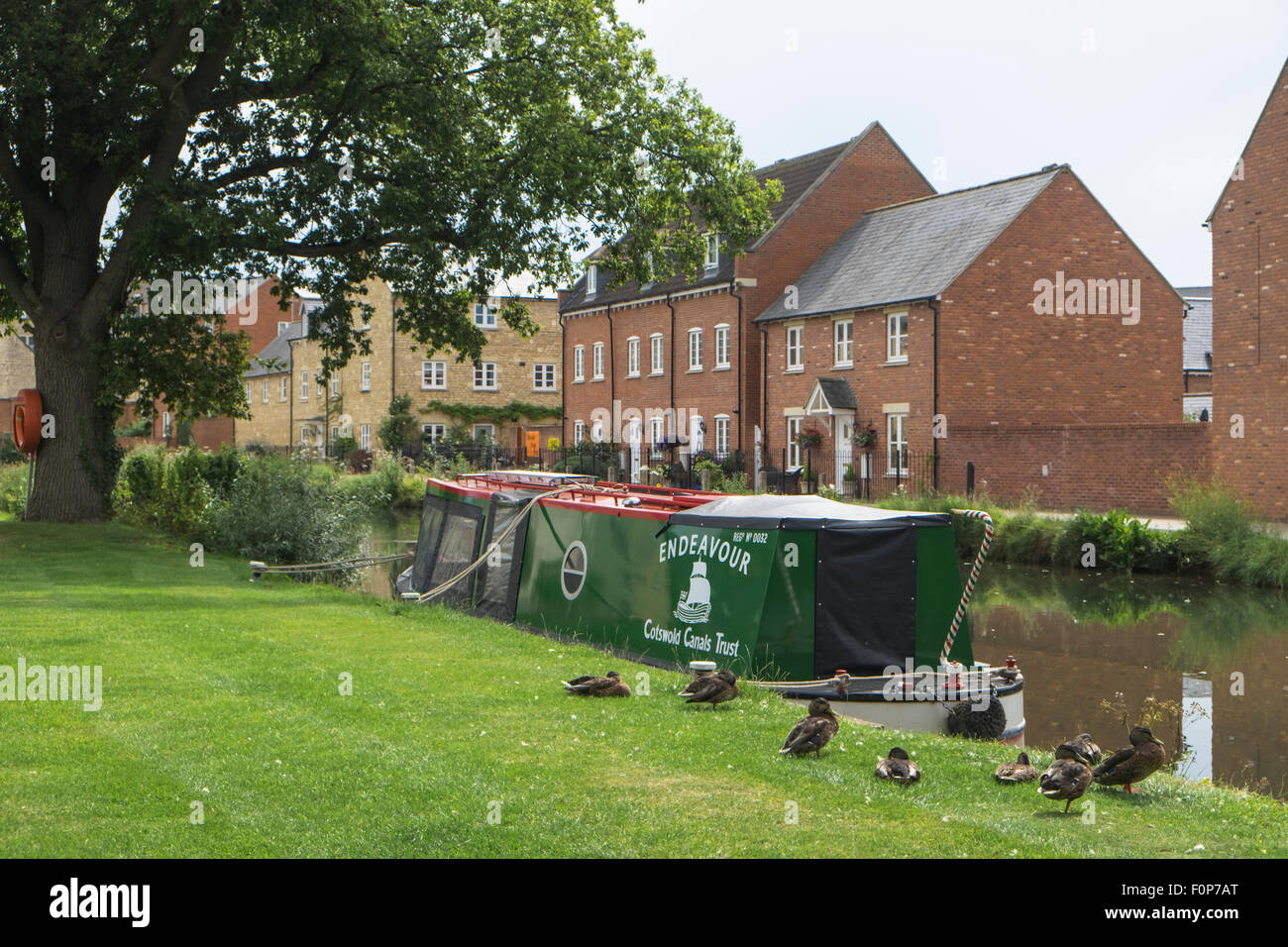 Il Cotswold canal al mulino Ebley Stroud Gloucestershire England Regno Unito Foto Stock