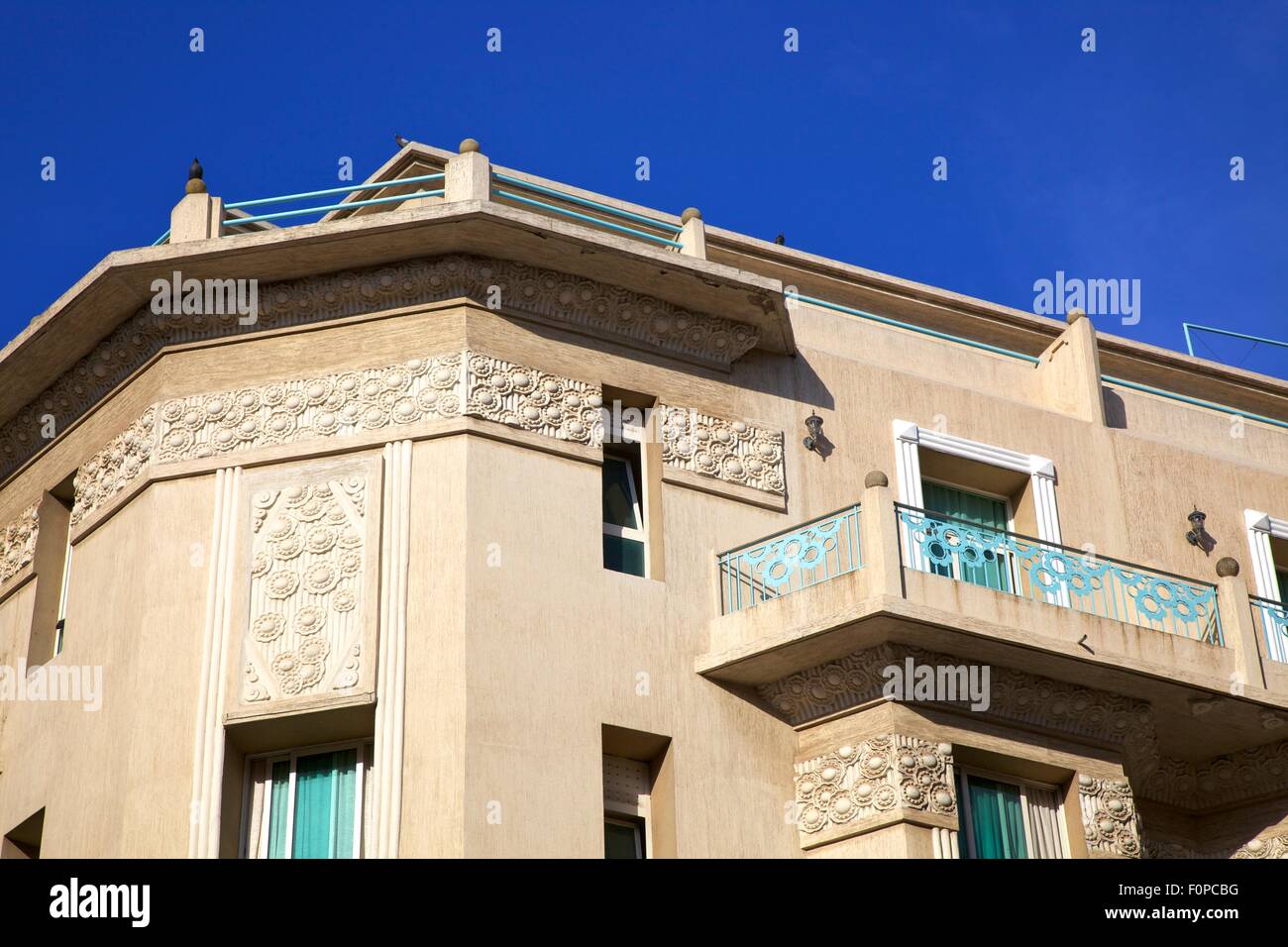 Architettura Art Deco, Casablanca, Marocco, Africa del Nord Foto Stock
