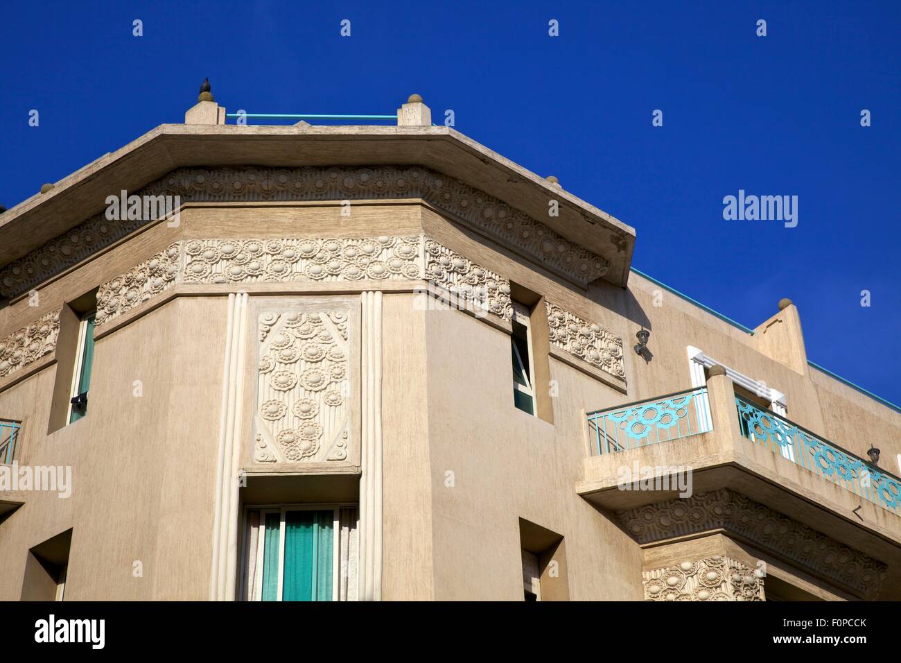 Architettura Art Deco, Casablanca, Marocco, Africa del Nord Foto Stock