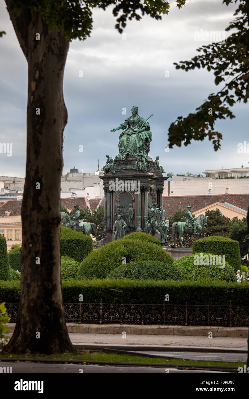La Maria Theresa monumento, Vienna, Austria Foto Stock