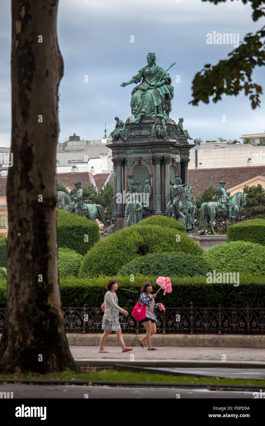La Maria Theresa monumento, Vienna, Austria Foto Stock