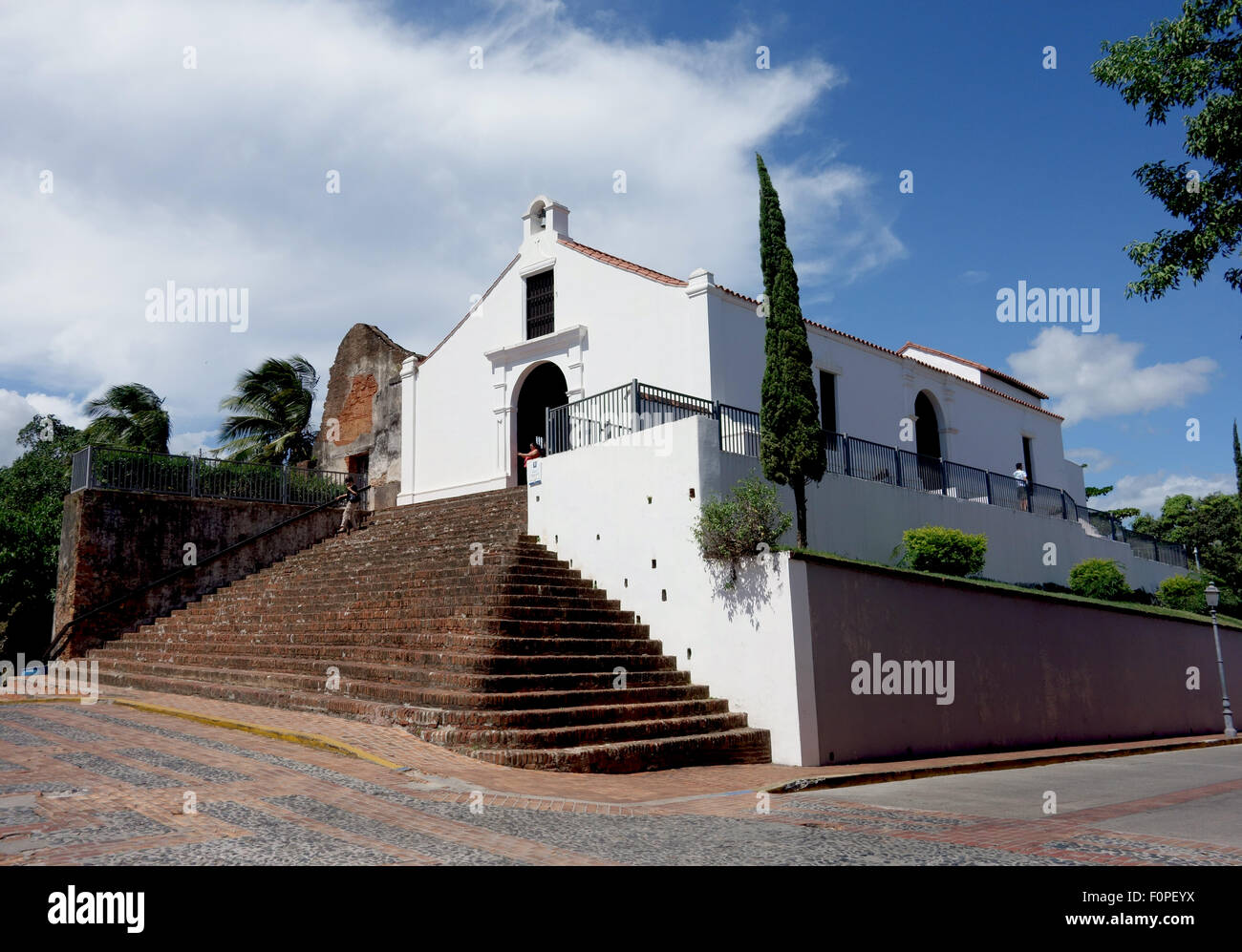 La più antica chiesa in America " Inglesia de Porta Coeli" "Cieli Gate' San German Puerto Rico Foto Stock