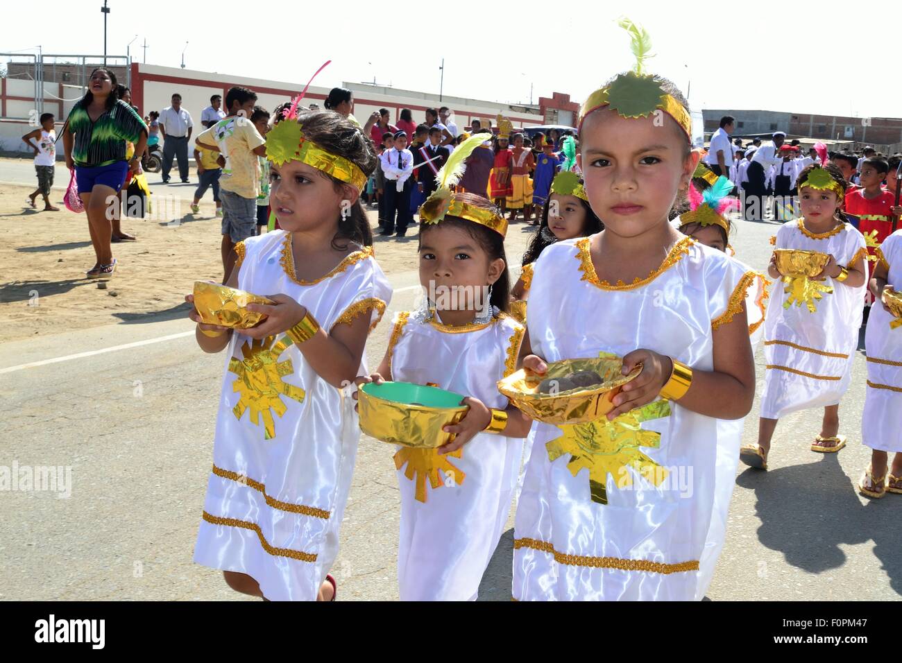 Inkas - Independence Day Festival in PUERTO PIZARRO . Dipartimento di Tumbes .PERÙ Foto Stock