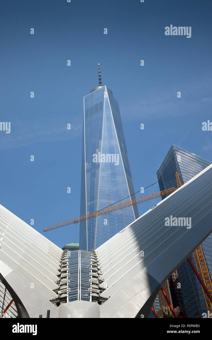 Stati Uniti d'America, nello Stato di New York, New York City, Manhattan, World Trade Center. Foto Stock