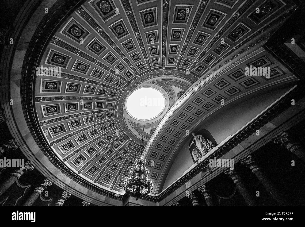 Il soffitto della vecchia casa della Camera dei rappresentanti Foto Stock