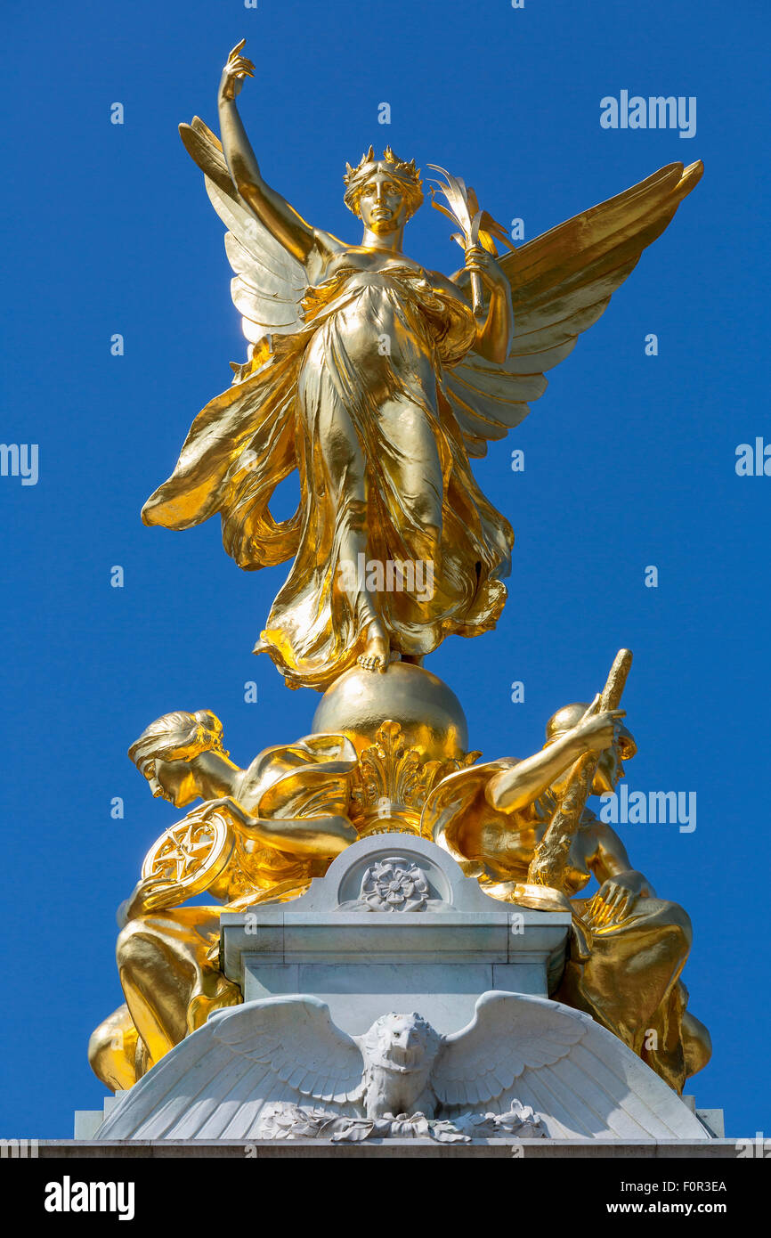 Victoria Memorial Sculpture a Londra Foto Stock