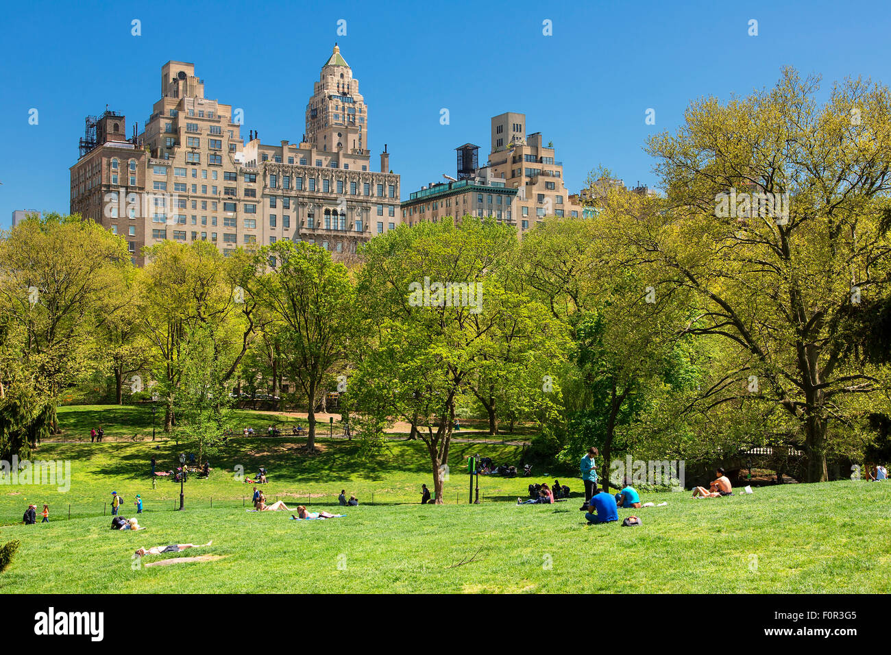 La città di New York, Central Park Foto Stock