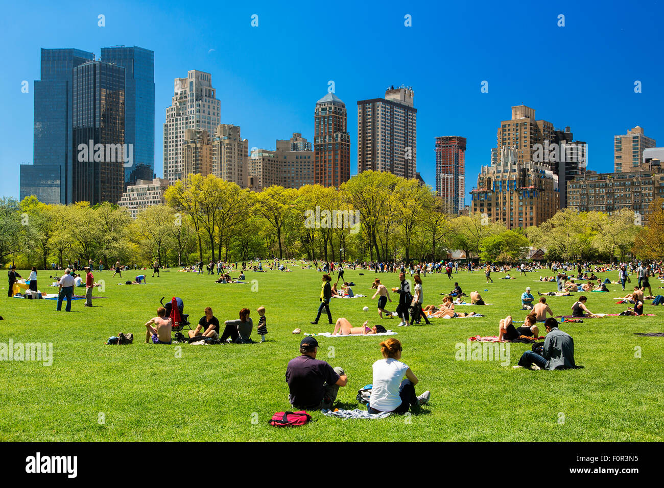 La città di New York, Central Park Foto Stock