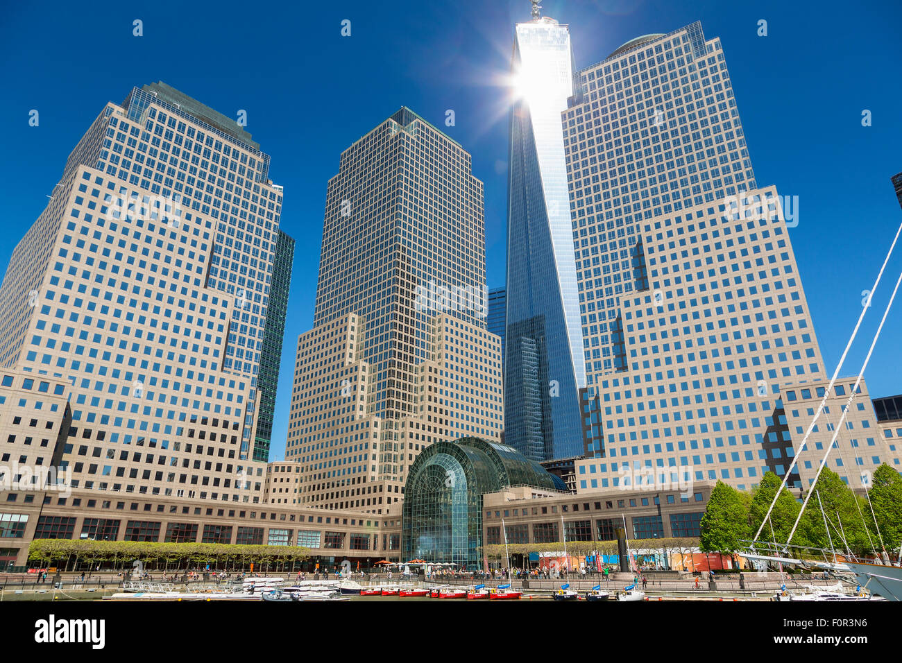 La città di New York, One World Trade Center Foto Stock