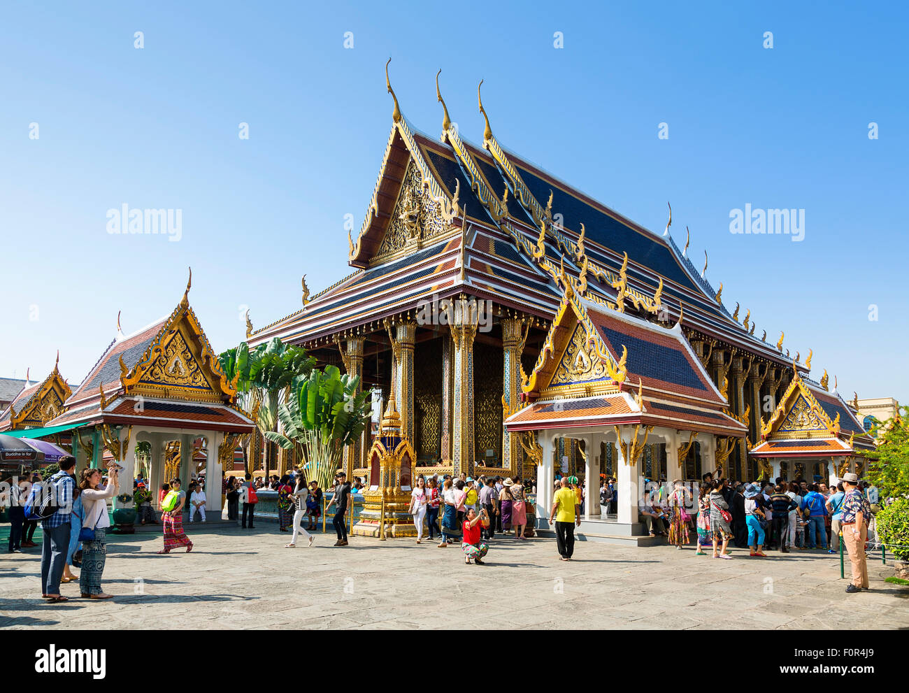 Thailandia, Bangkok, Wat Phra Kaeo Foto Stock