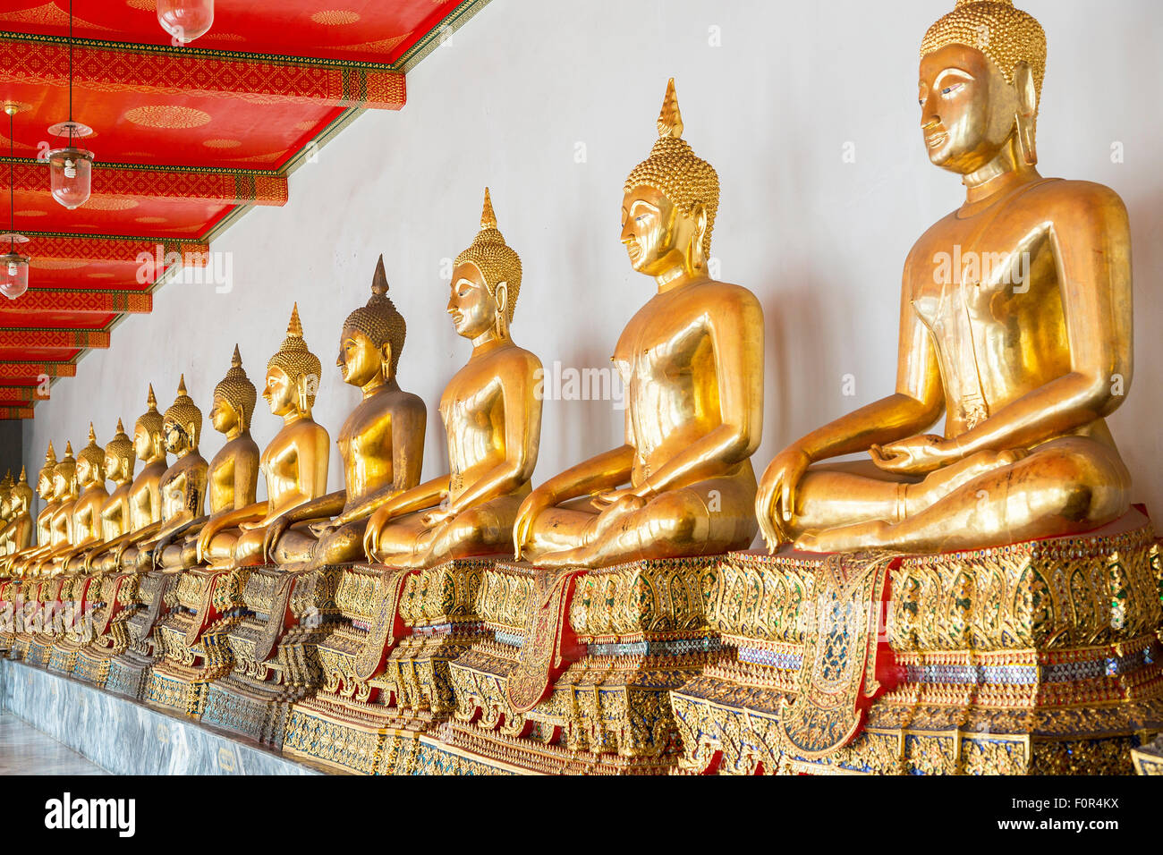 Thailandia, Bangkok, Wat Pho Phra Nakhon Foto Stock