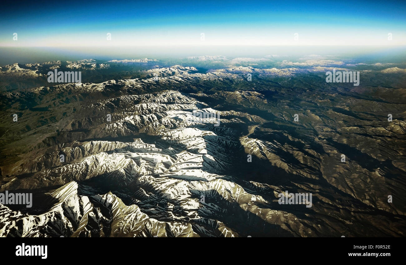 Le montagne ricoperte di neve, Turchia orientale, Turchia Foto Stock