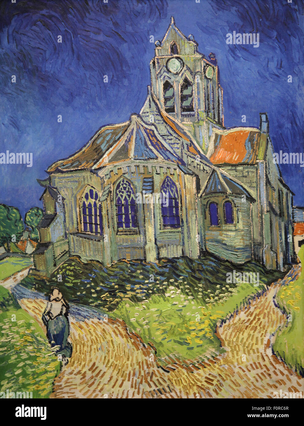 La Chiesa di AuverssurOise vista dall'Abside 1890 da Vincent van Gogh 18531890 Foto stock Alamy