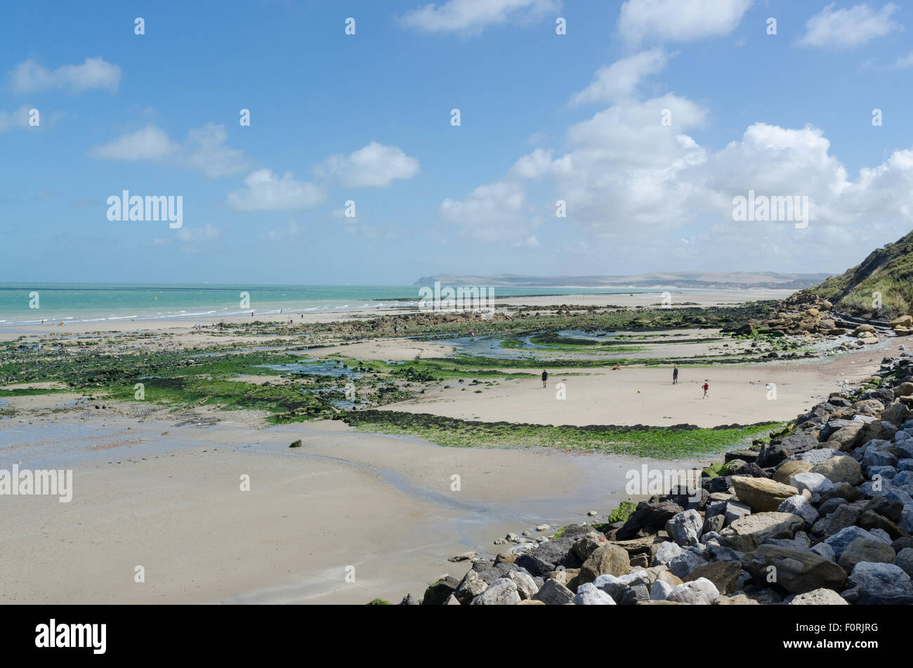 Spiagge a Deux Caps area della Normandia nei pressi di Calais Foto Stock