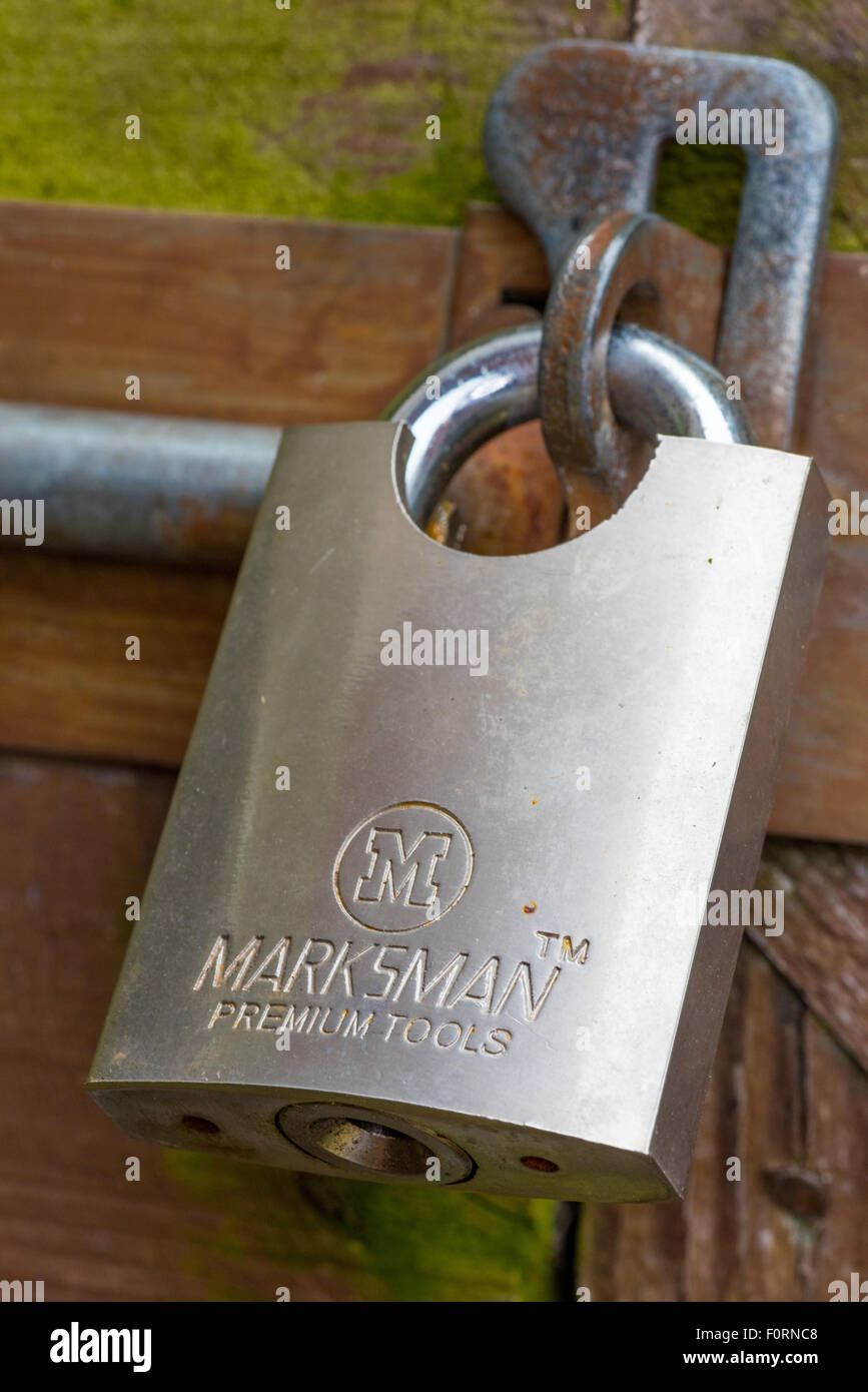 Un forte secure Marksman lucchetto da strumenti di Premier Foto Stock