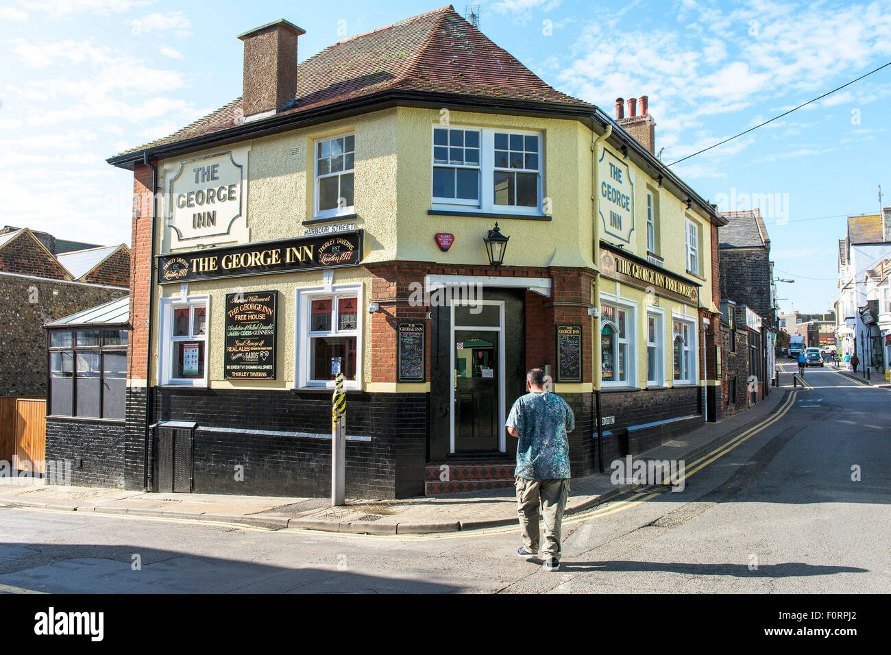 Il George Inn pub in Broadstairs Kent. Foto Stock