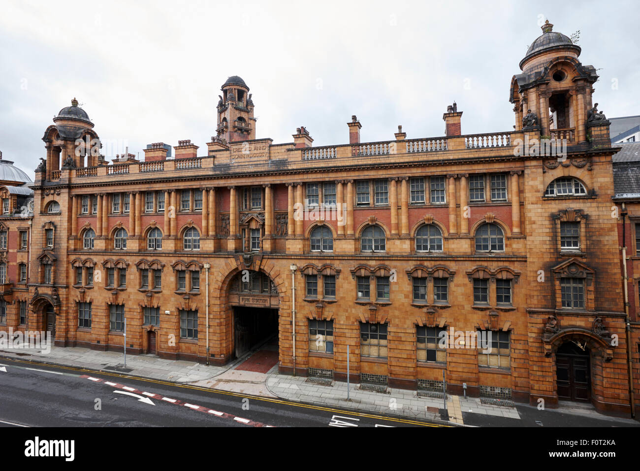 Old fire station building Manchester Inghilterra England Regno Unito Foto Stock