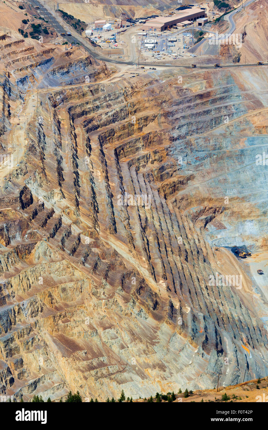 Salt Lake City, Utah - Utah Kennecott del rame Bingham Canyon miniera di rame. Foto Stock