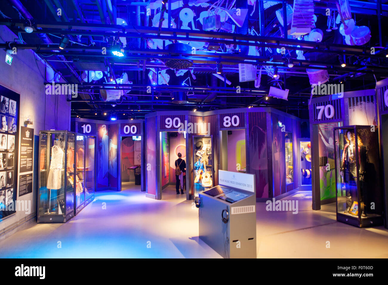 ABBA il museo una mostra interattiva con gruppo pop ABBA a Stoccolma, in Svezia, in Scandinavia, Europa Foto Stock