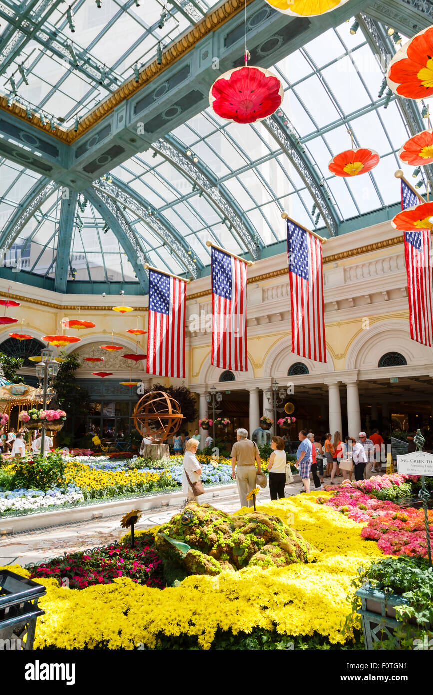 Conservatorio di Bellagio e Giardini Botanici, Las Vegas Foto Stock