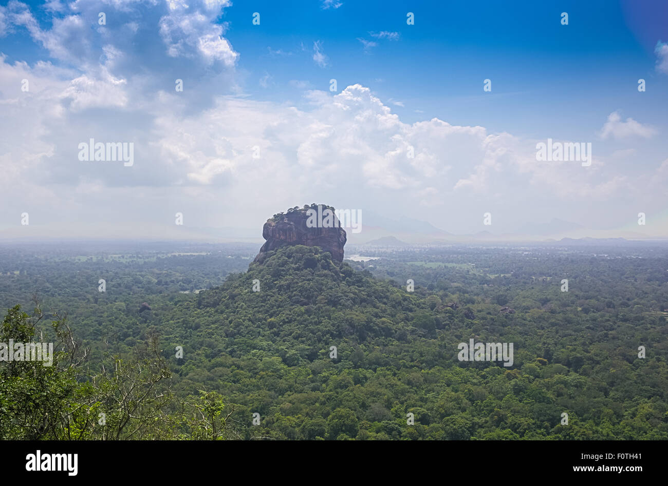Leone di Sigiriya rock fortezza in Sri Lanka Foto Stock
