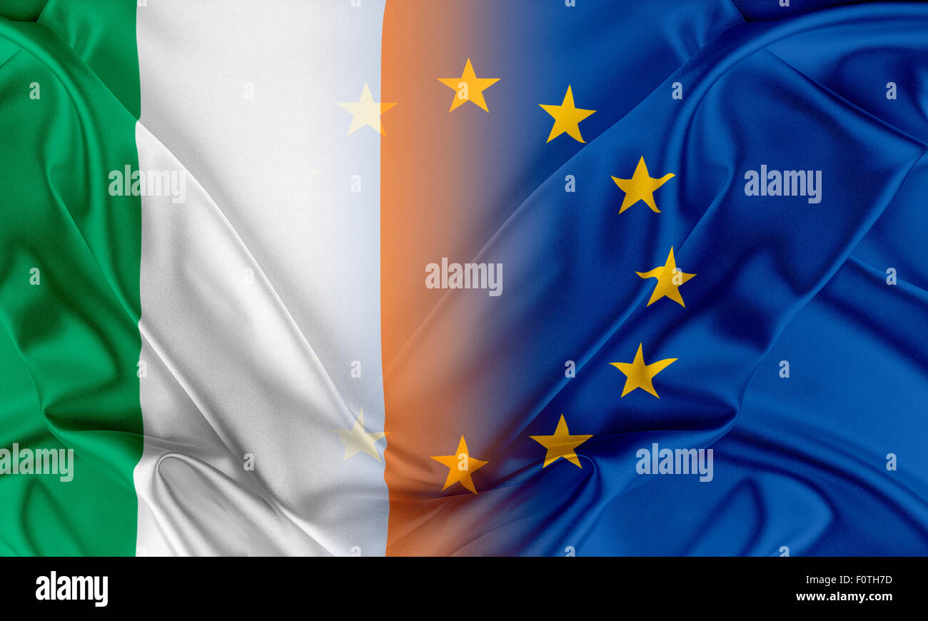 Unione Europea e Irlanda. Foto Stock