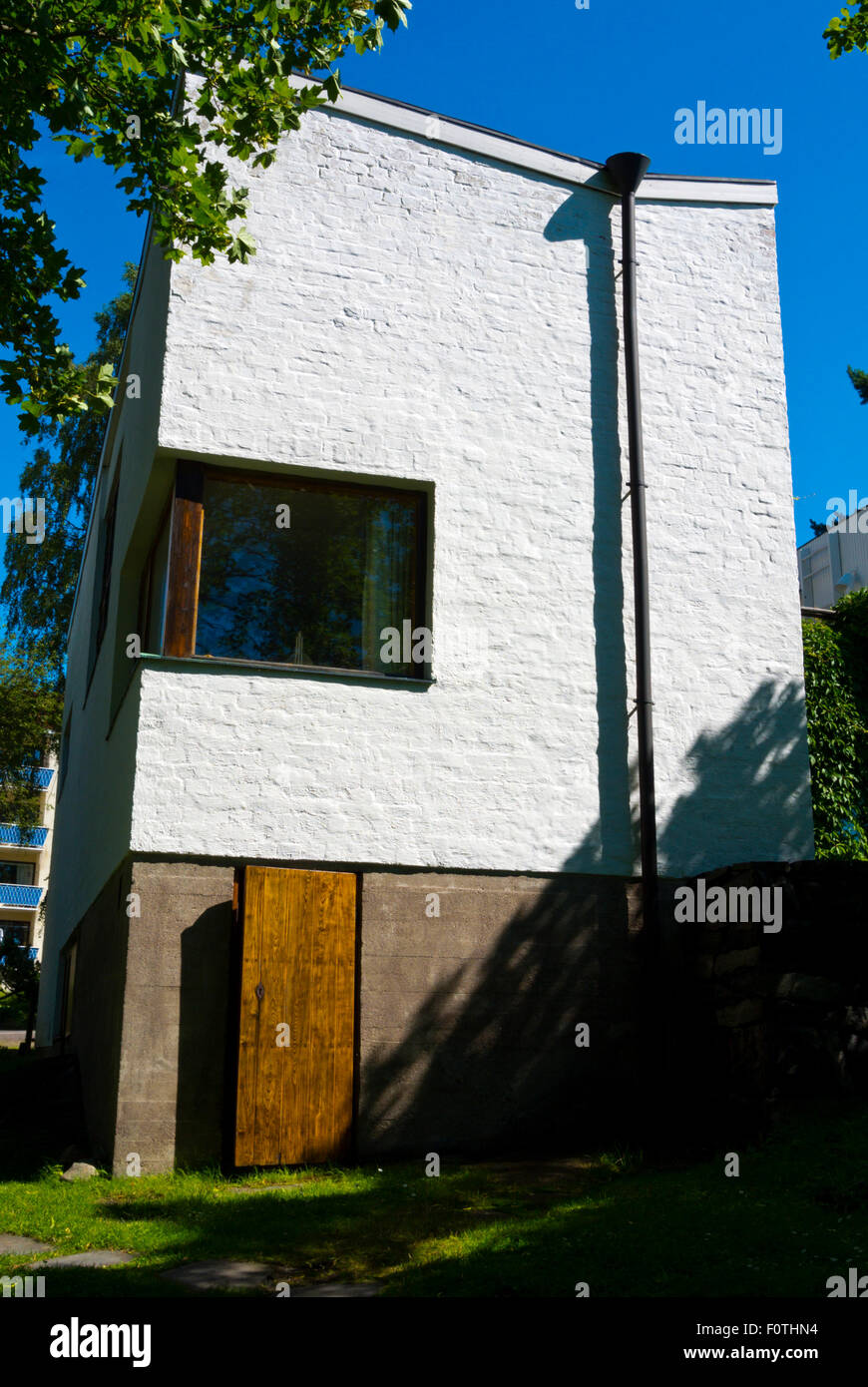 Alvar Aalto house (1936), ora museo, progettato da Alvar Aalto, Munkkiniemi distretto, Helsinki, Finlandia, Europa Foto Stock