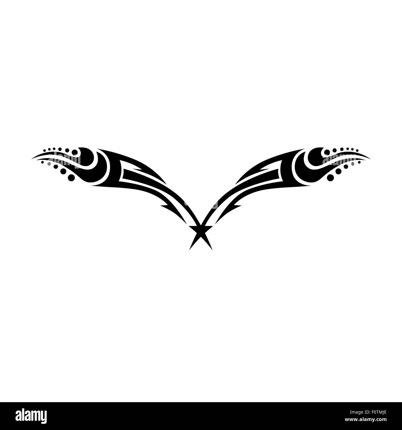 Tatuaggi tribal disegni vettoriali. Illustrazione Vettoriale