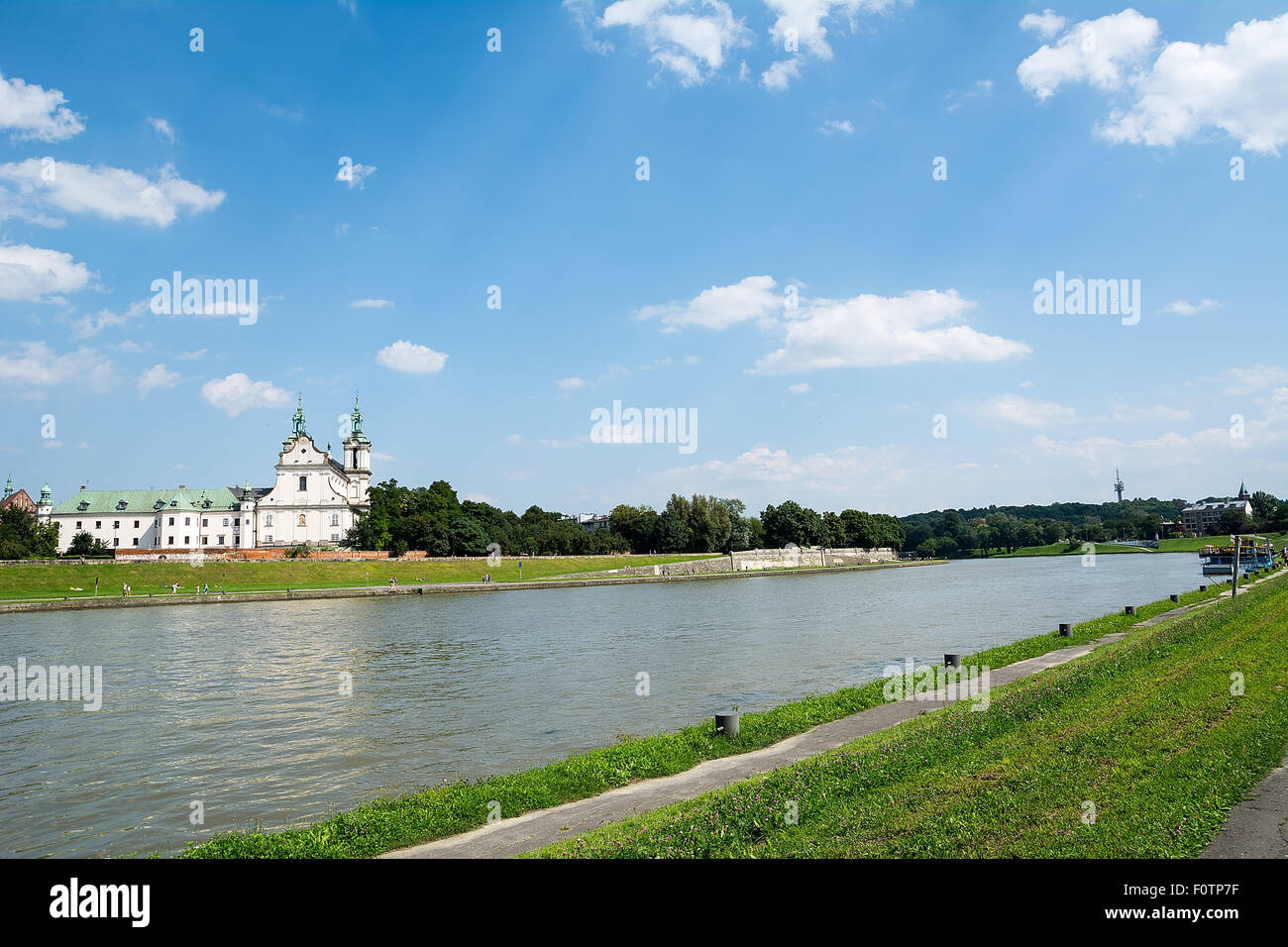 Chiesa di San Michele Arcangelo e San Stanislao Vescovo e martire e Padri Paolini monastero in Skalka a Cracovia (Polonia Foto Stock